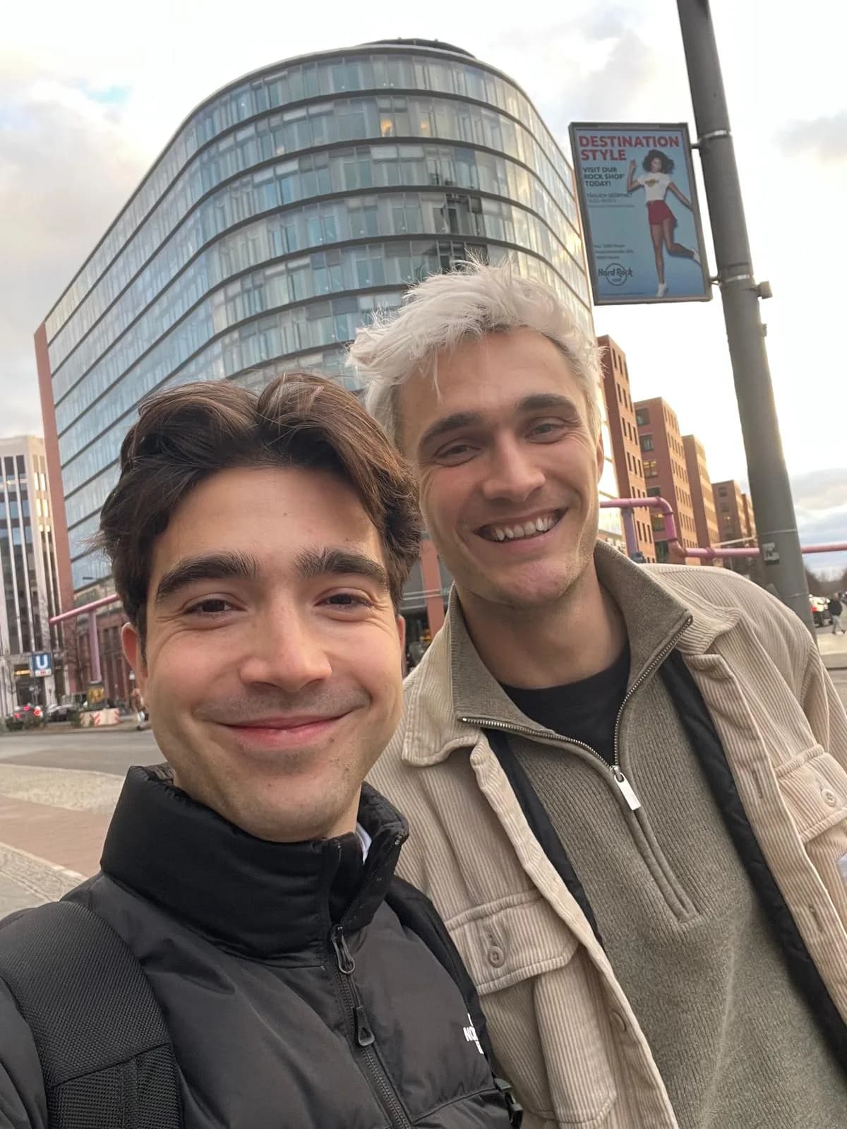 Federico and Morten at the HafenCity offices, Hamburg